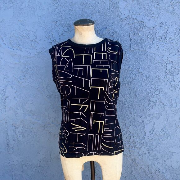 Gianfranco Ferre Tops - Gianfranco Ferre Jeans T-Shirt Blouse women Xl Y2k Designer Sleeveless top